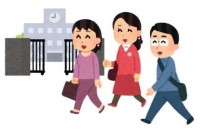 徒歩で来校