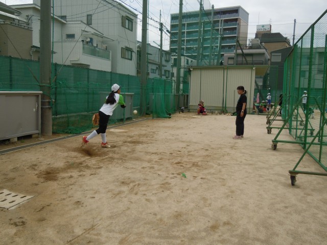 ピッチング練習