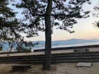 宮島の朝の風景