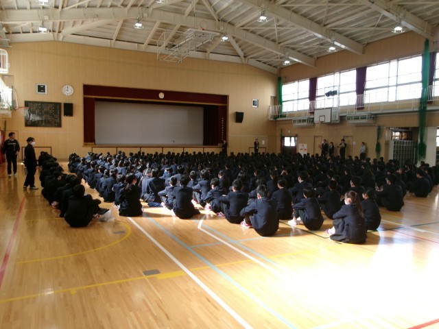 始業式の様子