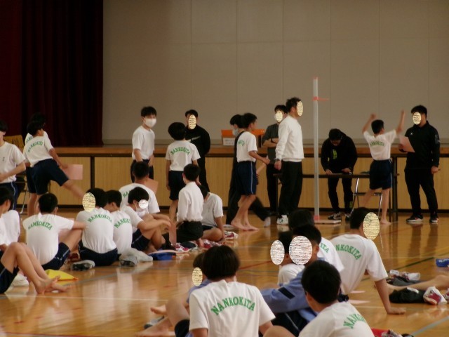 発育測定の様子