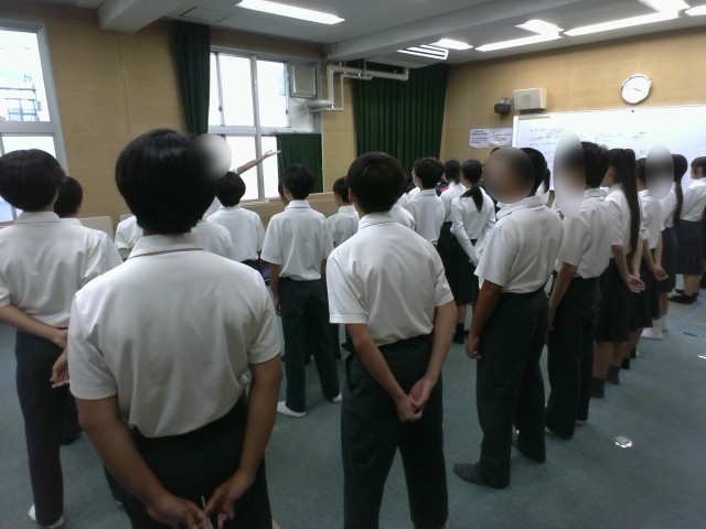 パソコン室での練習の様子
