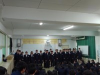 合唱「あなたに」　歌唱中の様子